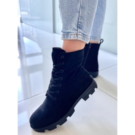 PA1 Pansy Black suede worker boots 2 PA1 Pansy Black suede worker boots 2