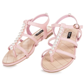 Vices Stylish Sandals With Beads pink 1