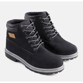 Men's black insulated boots from Kinze 1