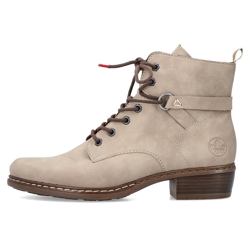 Comfortable women's insulated beige boots Rieker Y0820-64 1