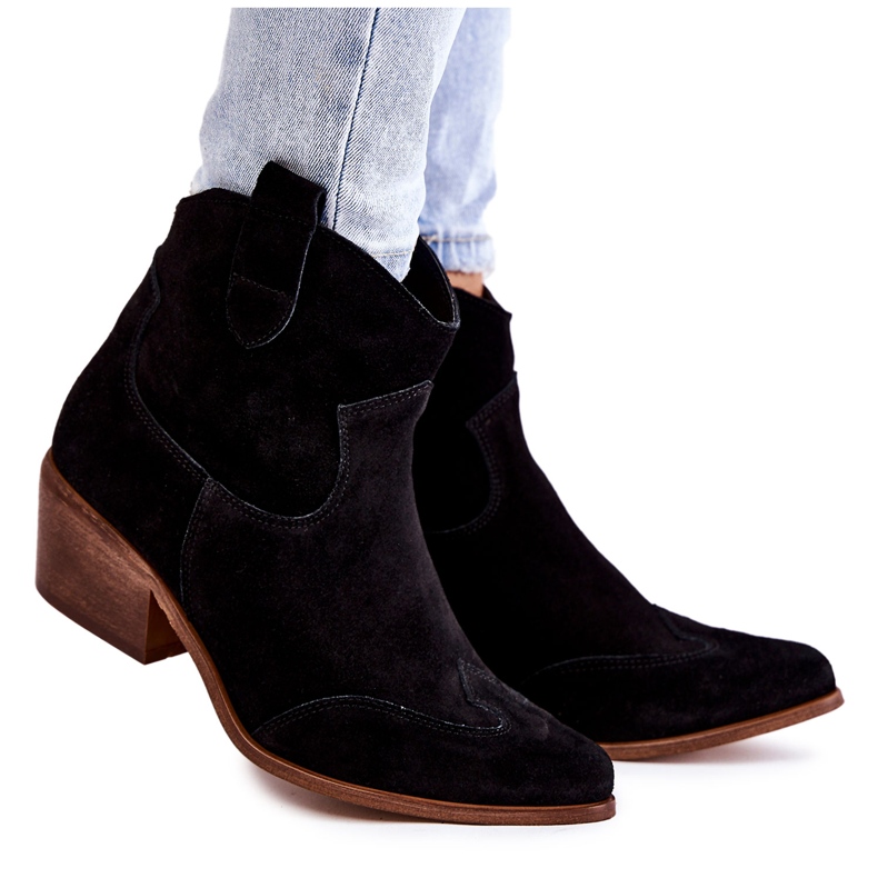 Women's boots in the Lewski Spitz 3236 Black 5