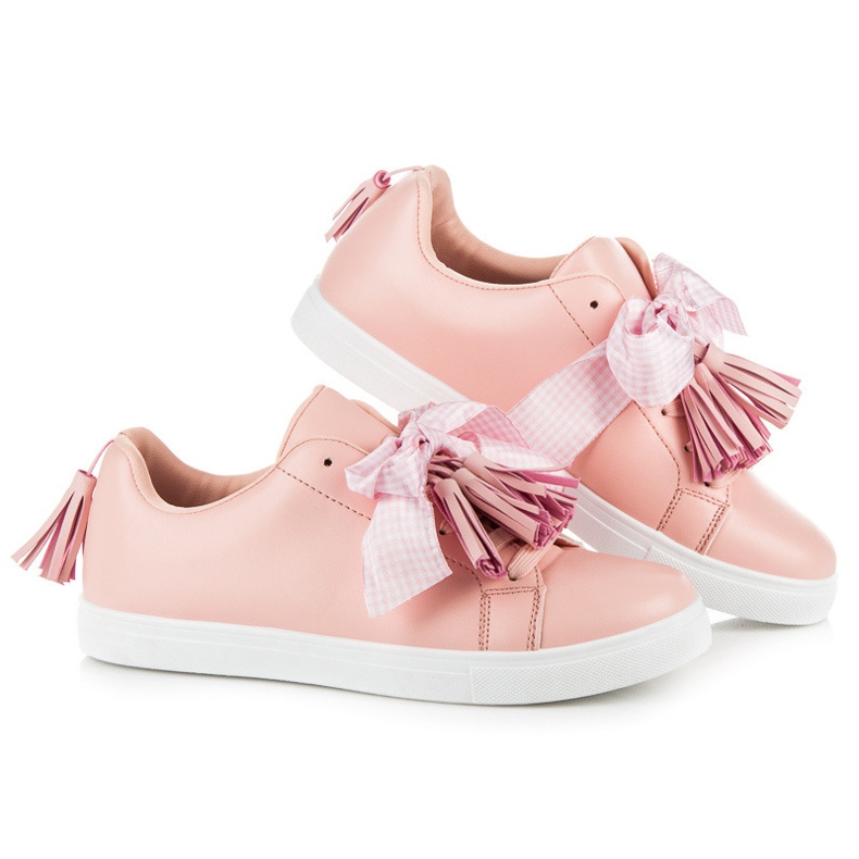 Vices Boho sneakers with ribbon pink 1