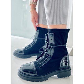 BM Cyrus Black women's work boots 1
