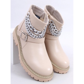 BM Boots with chain Marvin Beige 2