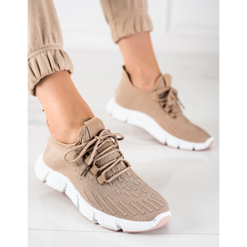SHELOVET Beige Sports Sneakers 1