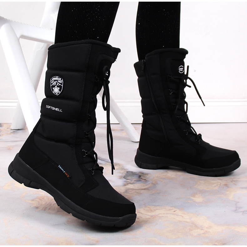 Black American Club waterproof snow boots 2 Black American Club waterproof snow boots 2
