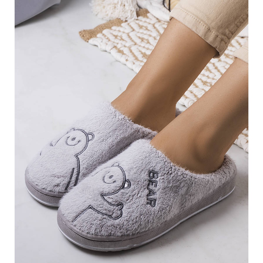 Grey bear discount slippers