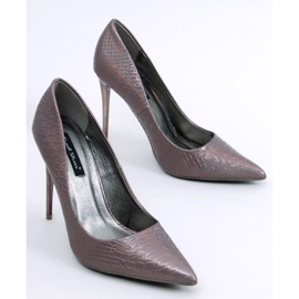 Jean Gun women's iridescent heels grey 1