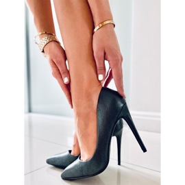 BM Leda Green women's high heels black 2
