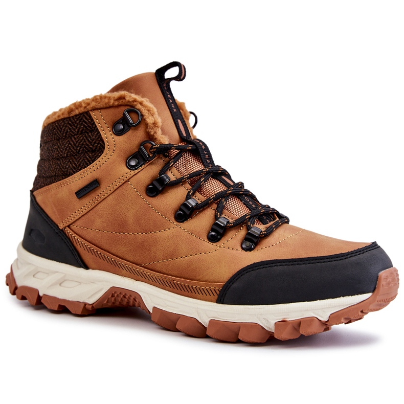 Men's Warm Boots Trekking Shoes Cross Jeans KK1R4021C Camel brown 1