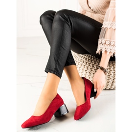 Stylish pumps high heels La.Fi red 1