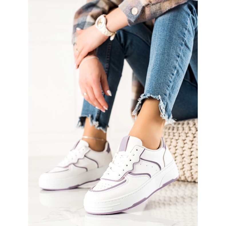 Weide Comfortable Casual Sneakers white 1