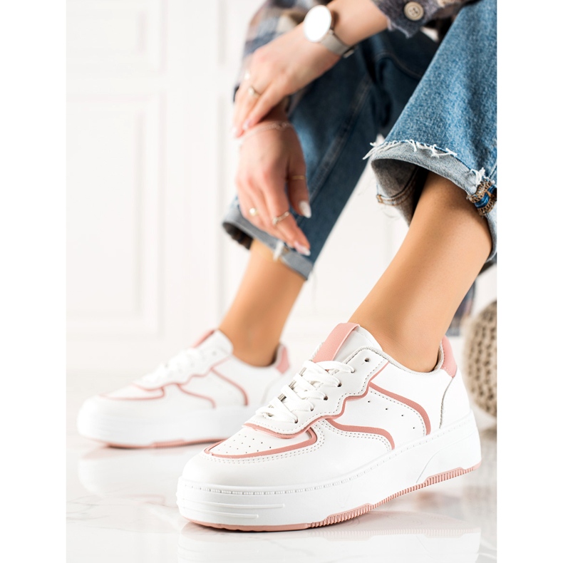 Weide Comfortable Casual Sneakers white 1