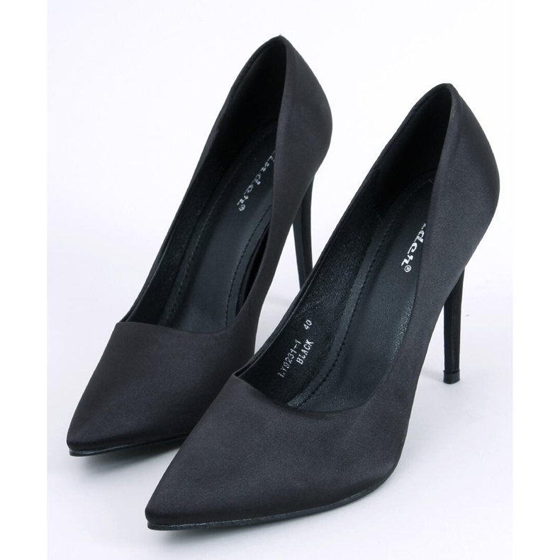 PA1 Women's satin high heels Talia Black 1 PA1 Women's satin high heels Talia Black 1