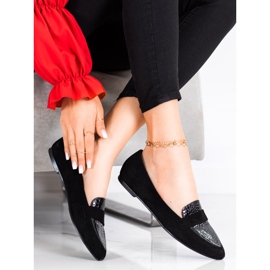 Goodin Black Moccasins In Spitz 1