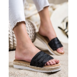 SHELOVET Espadrilles on the platform black 2