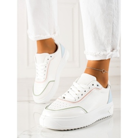TRENDI Sneakers With Colorful Insert white 1