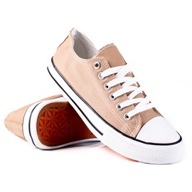 SHELOVET Classic Beige Sneakers 2