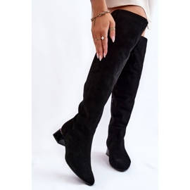 Laura Messi 2221 Suede Thigh High Boots Black 1 Laura Messi 2221 Suede Thigh High Boots Black 1