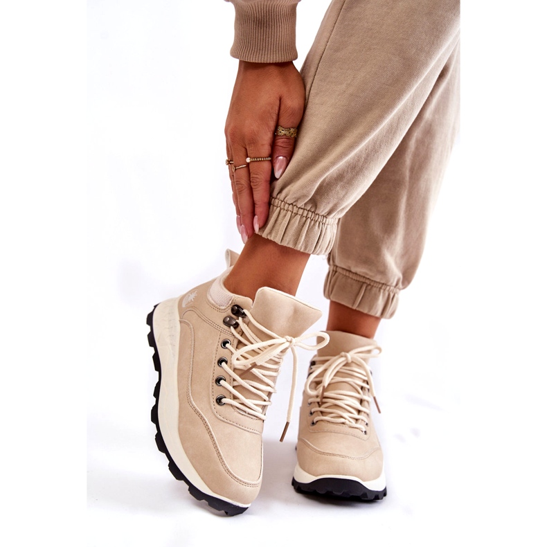 PA1 Women's Warm Trekking Shoes Trappers Light Beige Otto 2 PA1 Women's Warm Trekking Shoes Trappers Light Beige Otto 2