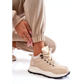PA1 Women's Warm Trekking Shoes Trappers Light Beige Otto 3