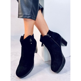 Black 8B882 Black high-heeled boots 1