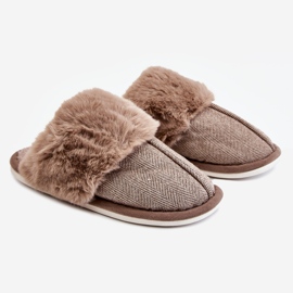 Men's Warm Slippers Gray Marcus brown 1