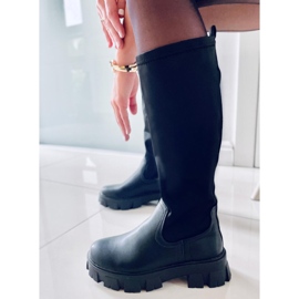 BM Aytes Black Boots with Pouch 1