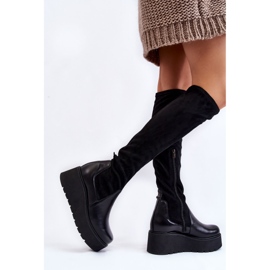 Women's Wedge Boots Laura Messi 2502 Black 2 Women's Wedge Boots Laura Messi 2502 Black 2