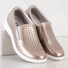 Kylie Golden leather shoes 1 Kylie Golden leather shoes 1