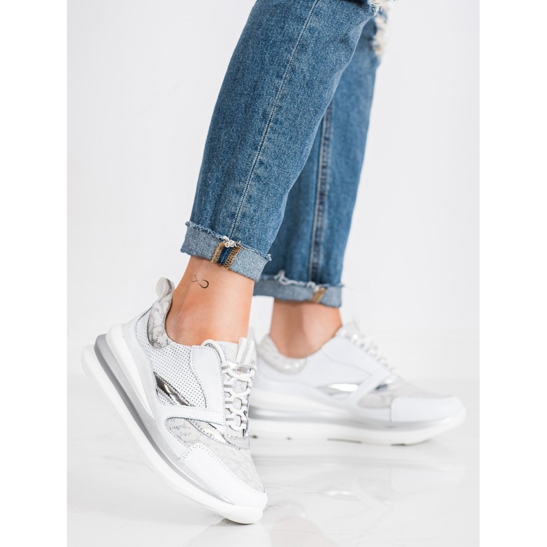 ARTIKER White and gray leather sneakers grey 1 ARTIKER White and gray leather sneakers grey 1