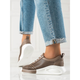 ARTIKER Light Leather Sneakers brown 1