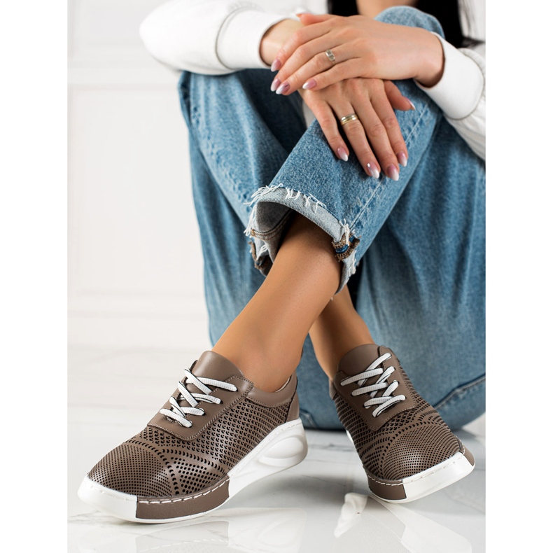 ARTIKER Light Leather Sneakers brown 2