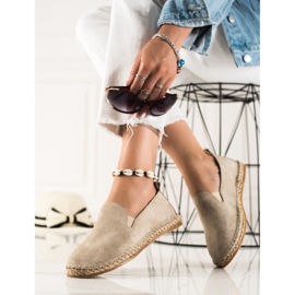 T.Sokolski Classic Leather Espadrilles beige brown 2