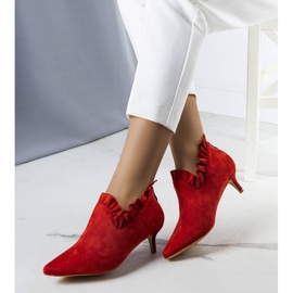 BM Red pumps with a Gavri upper 1