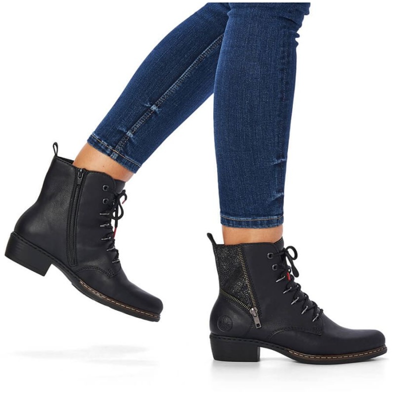 Comfortable insulated boots Rieker W RKR485A black 1