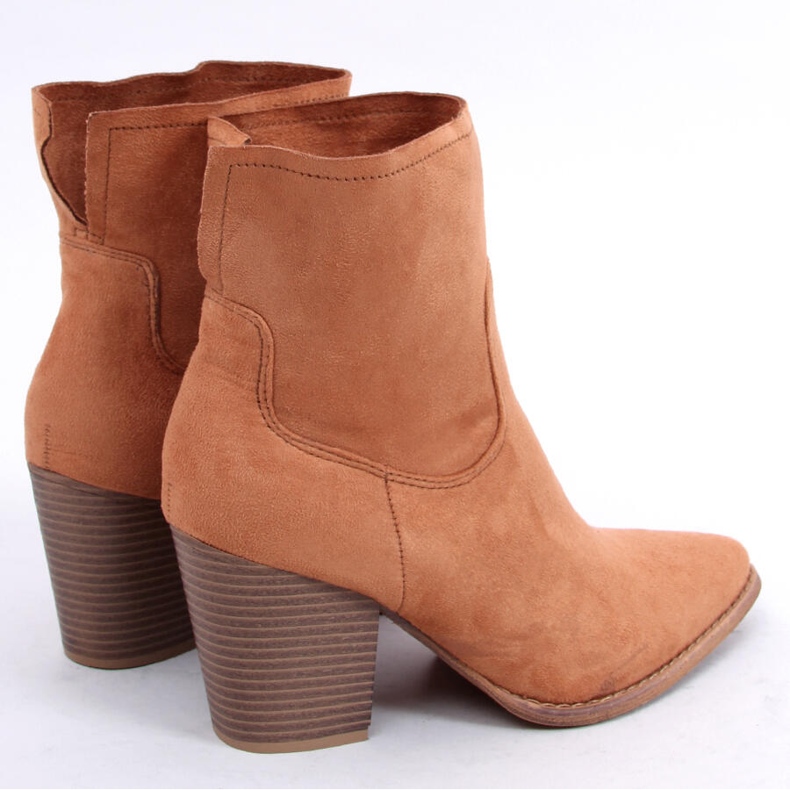 Camel M398 Camel high-heeled boots brown 1