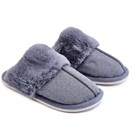 Men's Insulated Slippers Navy Blue Marcus 4