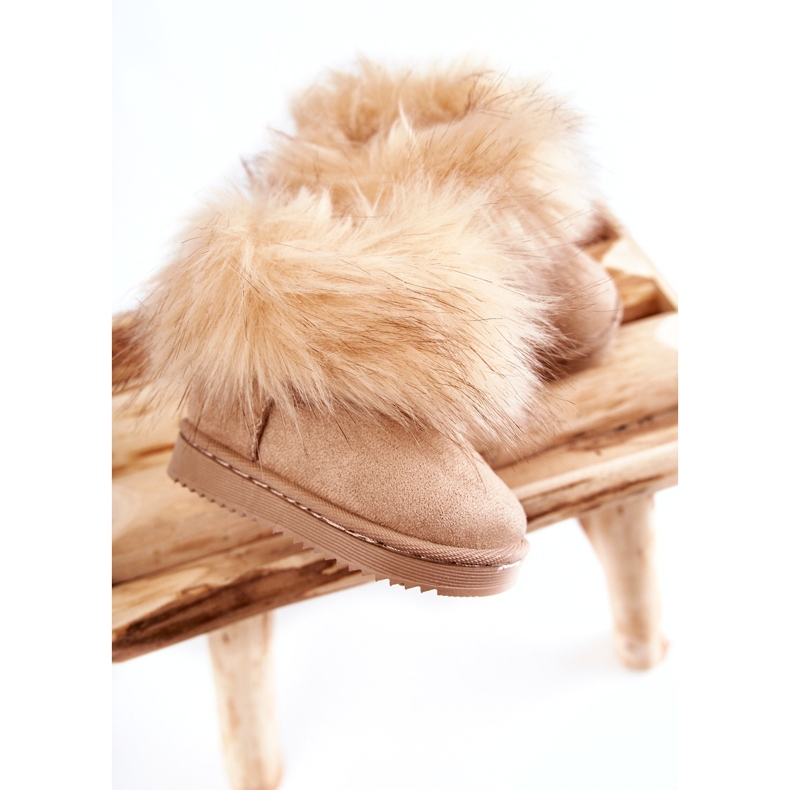 FR1 Children's Snow Boots With Fur Beige Ariana 1 FR1 Children's Snow Boots With Fur Beige Ariana 1