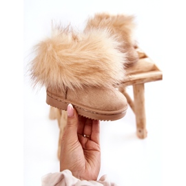 FR1 Children's Snow Boots With Fur Beige Ariana 2 FR1 Children's Snow Boots With Fur Beige Ariana 2