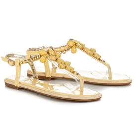 Vices Lacquered yellow crystals sandals 1 Vices Lacquered yellow crystals sandals 1