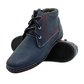 Polbut 339 navy blue men's winter boots 5