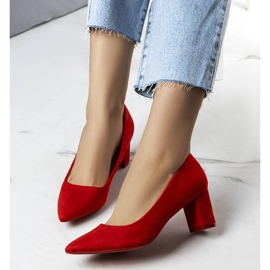 BM Demiki red high heel pumps 1