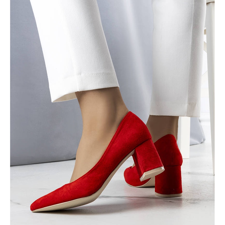 BM Red heeled pumps from Sadilla 1