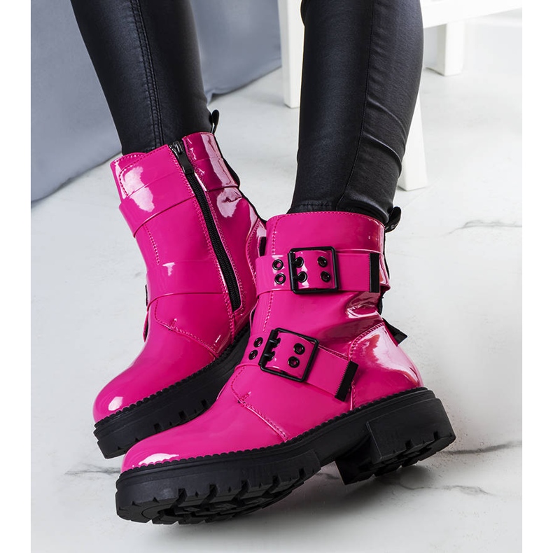 BM Pink lacquered insulated boots from Faleri 2
