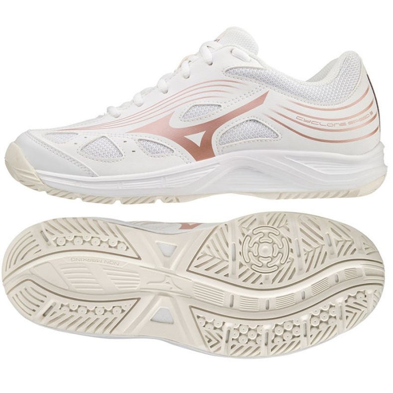 Mizuno Cyclone Speed ​​3 W V1GC218036 volleyball shoes white white 1