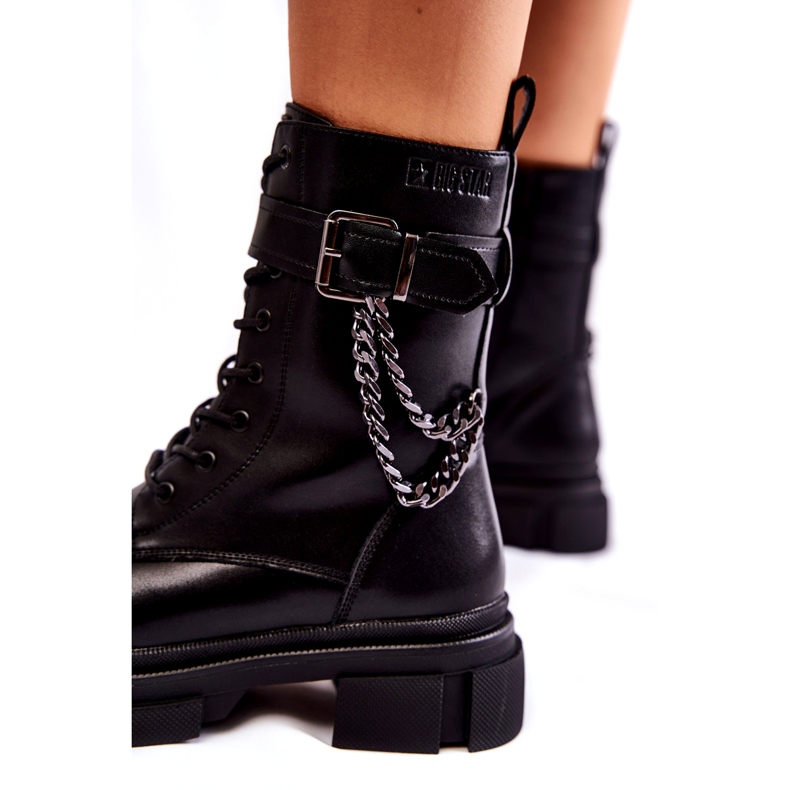 Leather Warm Boots Boots Big Star KK274486 Black 2