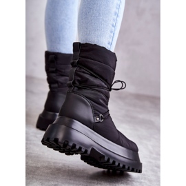 Women's snow boots on the platform black 2 Women's snow boots on the platform black 2