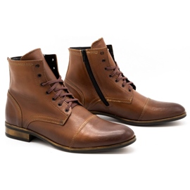 Olivier Men's leather Chelsea boots 287D Św brown 2 Olivier Men's leather Chelsea boots 287D Św brown 2