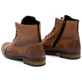 Olivier Men's leather Chelsea boots 287D Św brown 3 Olivier Men's leather Chelsea boots 287D Św brown 3